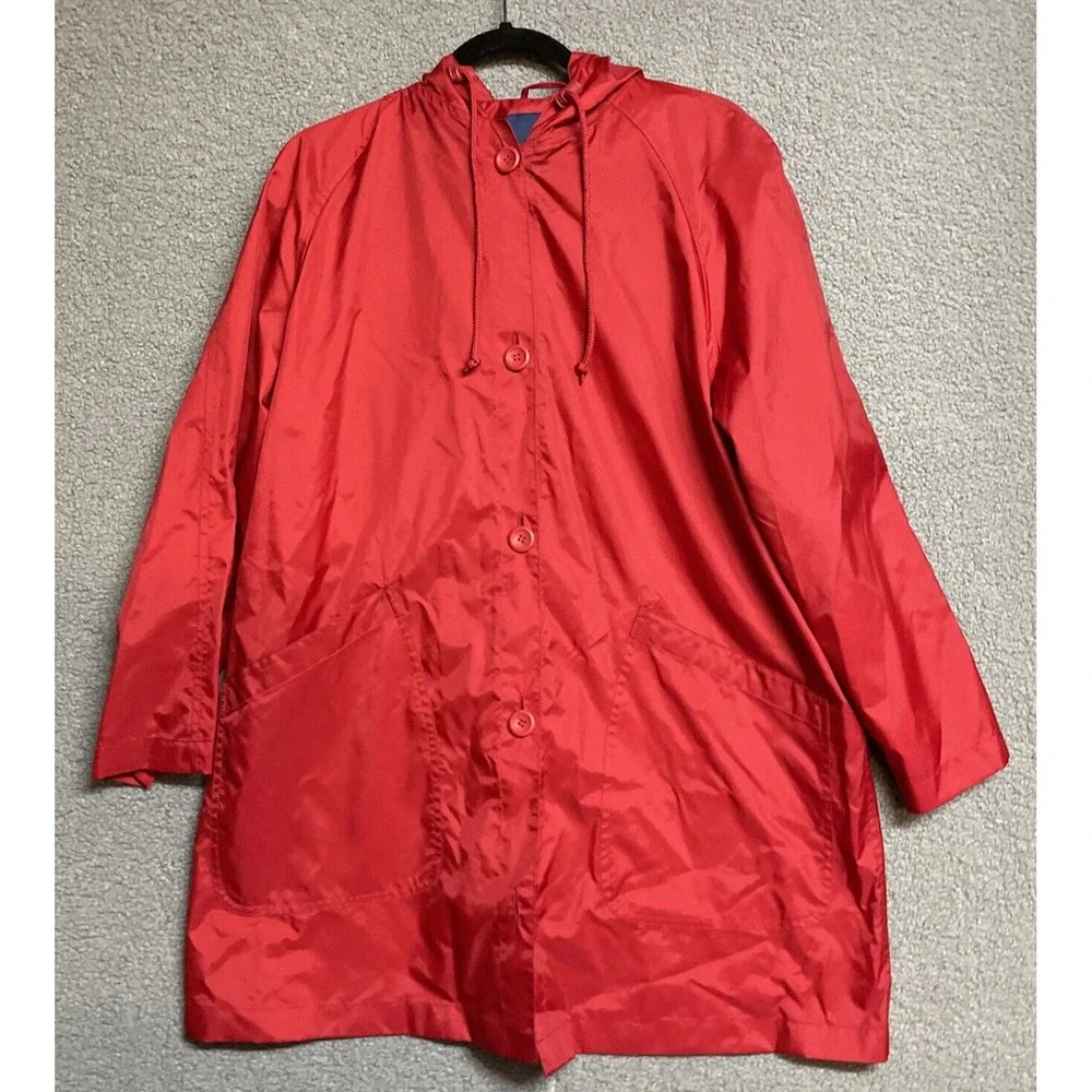 London Fog Jacket Women's XS Red ‎ Outdoor Casual Comfy